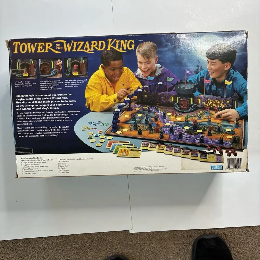 Tower of the Wizard King Parker Brothers 1993 Tower Game BOX ONLY Replacement
